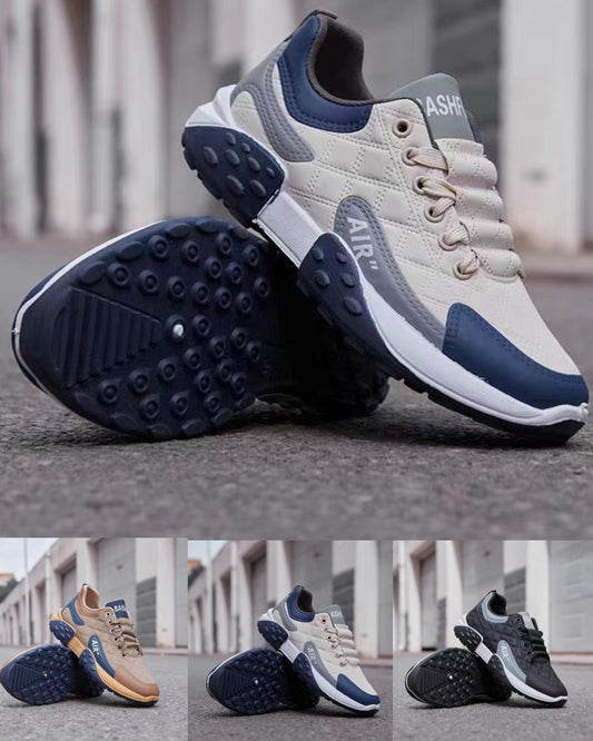 【39-44】2025 Pánské ležérní kožené boty, nízké, všestranné, lehké, prodyšné, běžecké boty