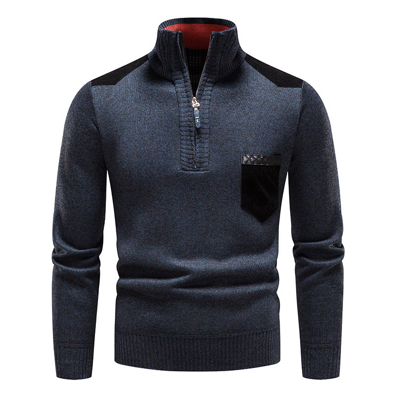 ❤️🔥【M-3XL】Suéter casual para hombre, otoño/invierno, con cierre de cremallera