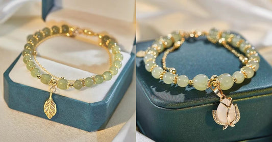 ✨✨【Kupte jeden, druhý dostanete zdarma】🎁Novinka 2025, 2 vysoce kvalitní náramky z hetianského nefritu🎊