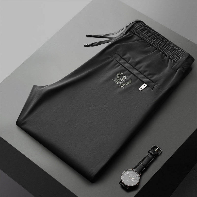 【M-5XL】🔥【Kúp 1 a zísť 1】【Objednajte si 1 a doručíme vám 2】Nové elastické nohavice z ľadového hedvábu jar a léto 2025 