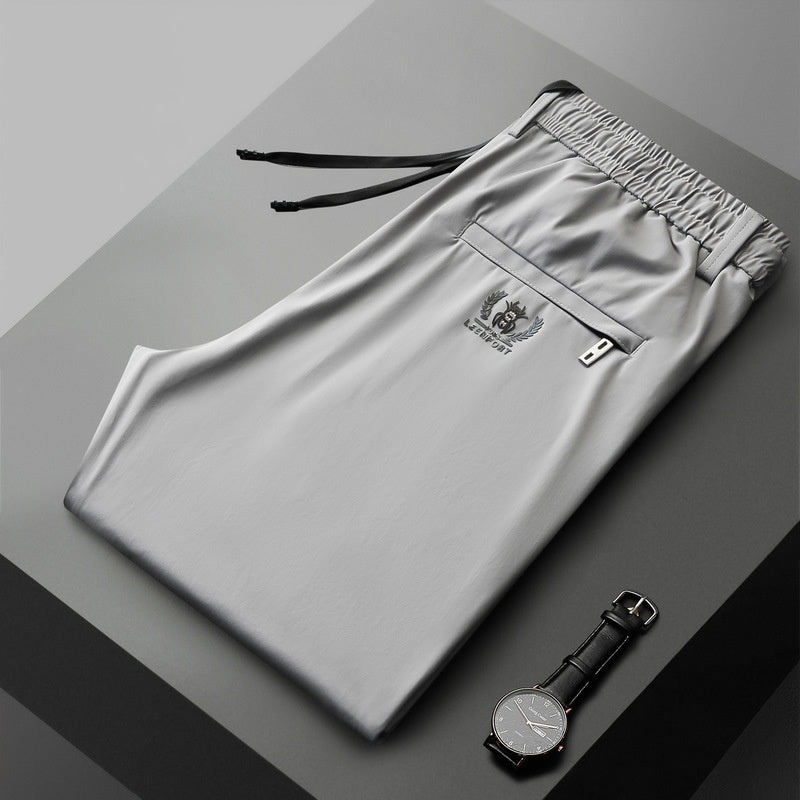 【M-5XL】🔥【Kúp 1 a zísť 1】【Objednajte si 1 a doručíme vám 2】Nové elastické nohavice z ľadového hedvábu jar a léto 2025 