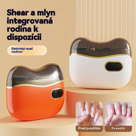 ✂️💅🔥【Najprodavaniji proizvod, kupite jedan, dobijte jedan gratis】Višenamjenska električna turpija za nokte i električne škare za nokte sa zaštitom od prosipanja